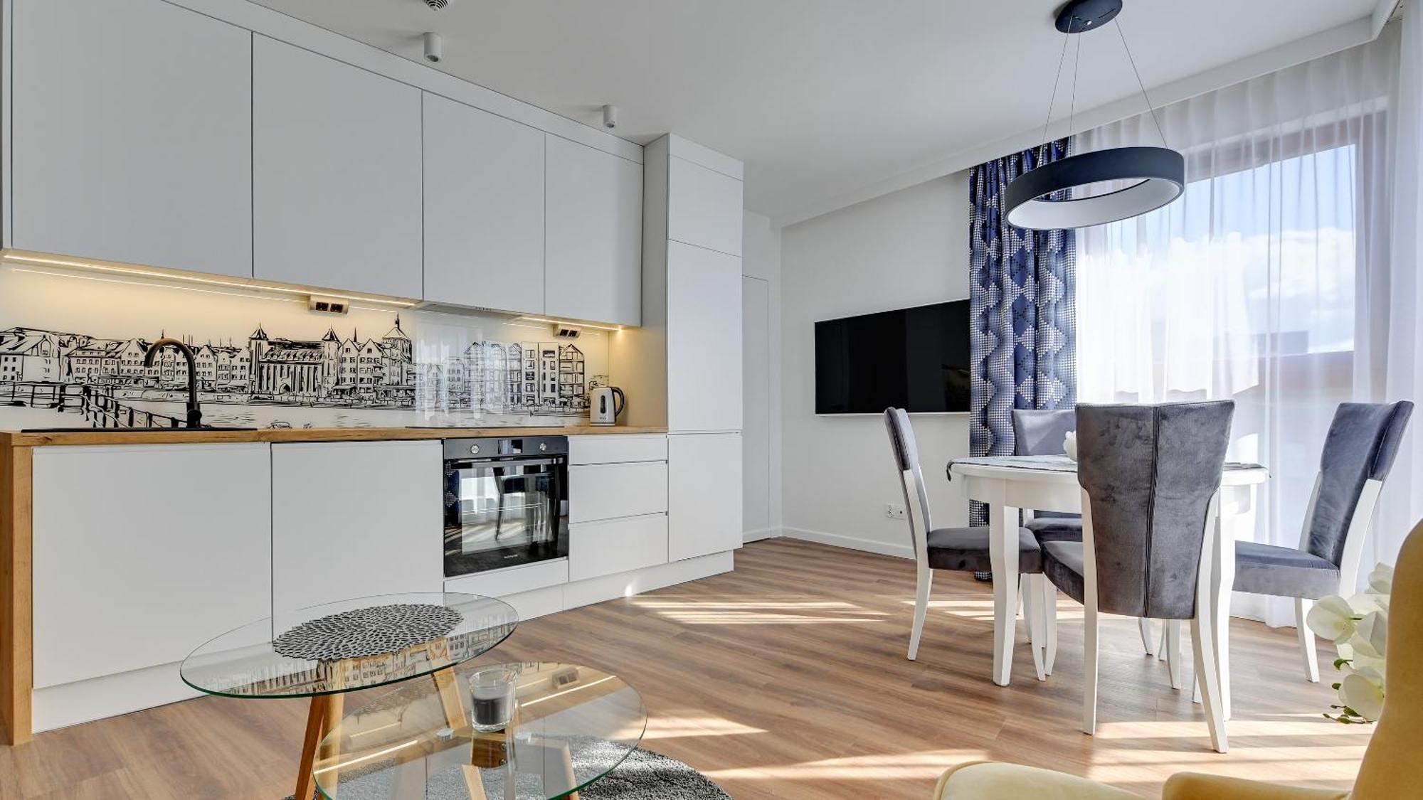 Dom & House - Apartments Waterlane Island Gdaňsk Pokoj fotografie